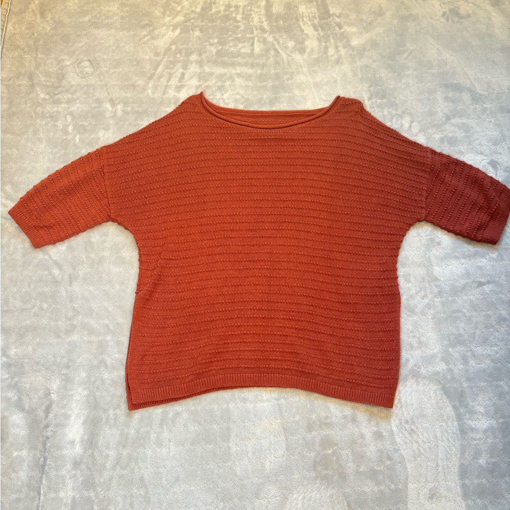 Fall Colors Short Sleeve Sweater